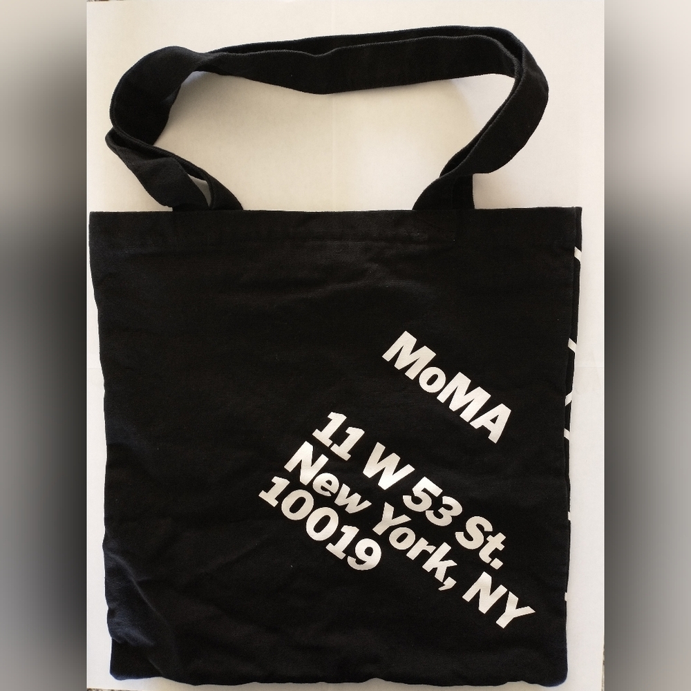MoMA Black and White Cotton Tote Bag